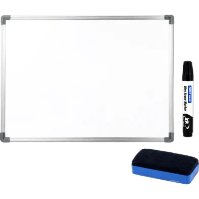 White Board 12x18 Inch Set Includes Marker And Duster - Rokomari product